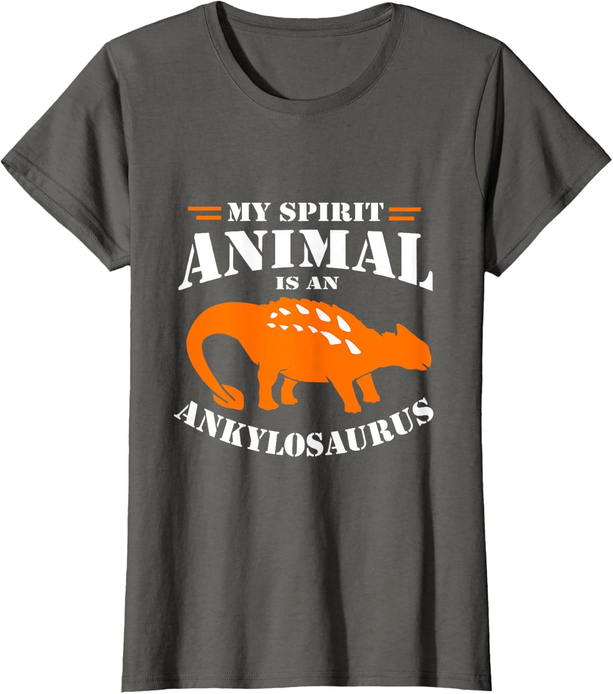 Ankylosaurus T-Shirt - Asphalt Grey