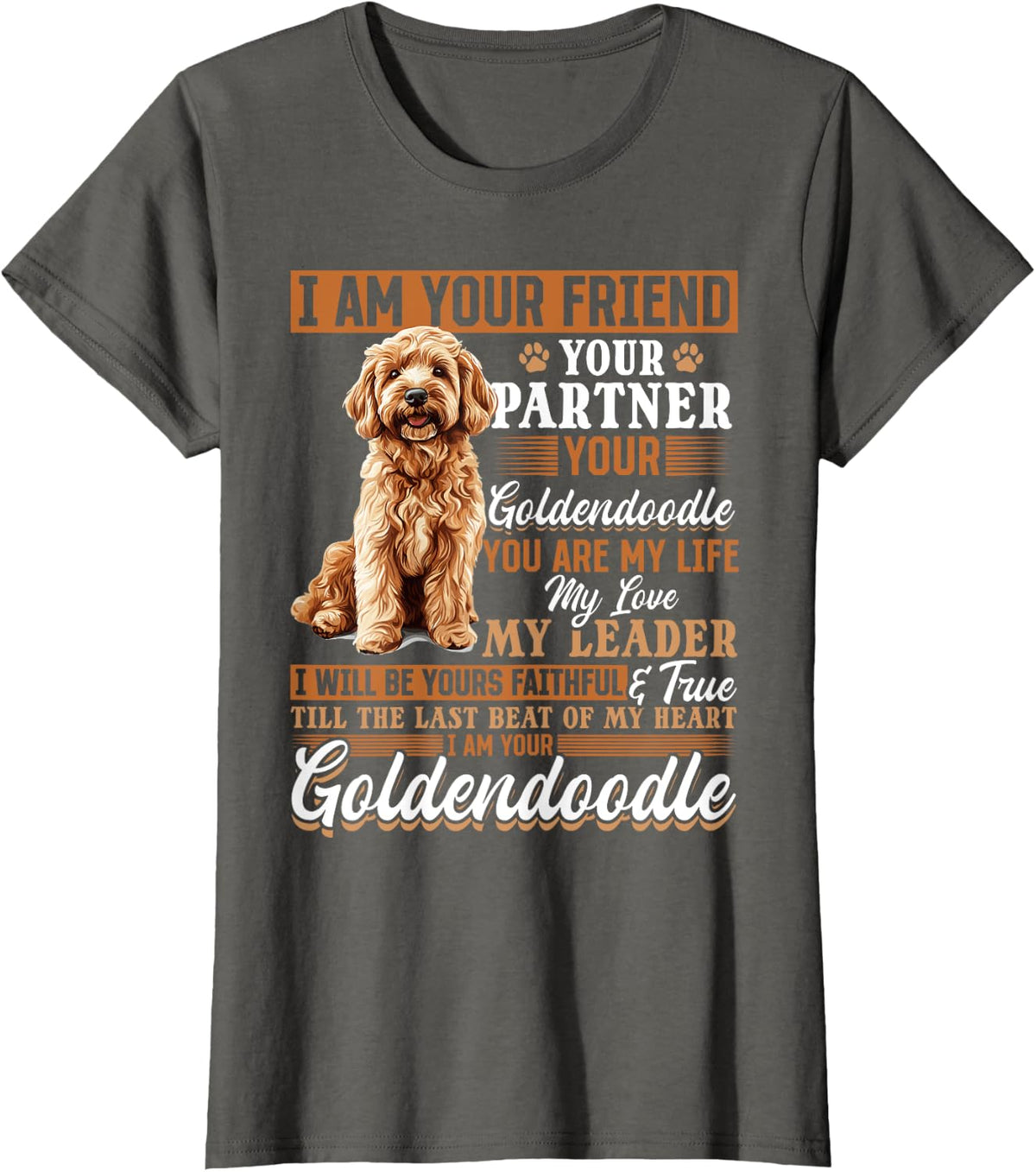 Goldendoodle Dog Owner T-Shirt - Asphalt Grey