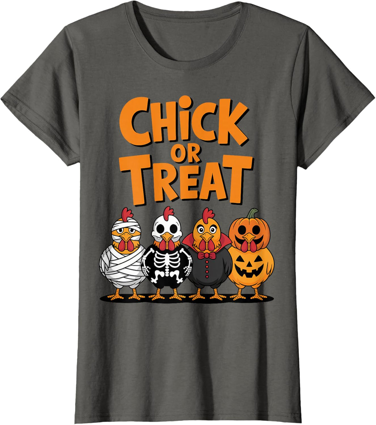 Halloween Chicken Ranch T-Shirt - Asphalt Grey