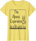 The Alpaca Experience Farm Logo T-Shirt - Lemon Yellow