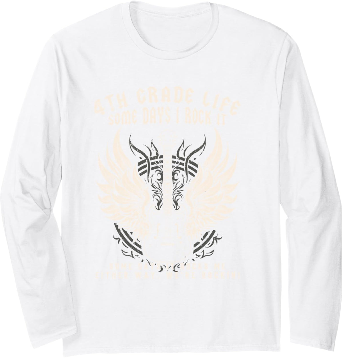 4th Grade Teacher Some Days I Rock It Middle School Teacher Long Sleeve T-Shirt - Adult Unisex White