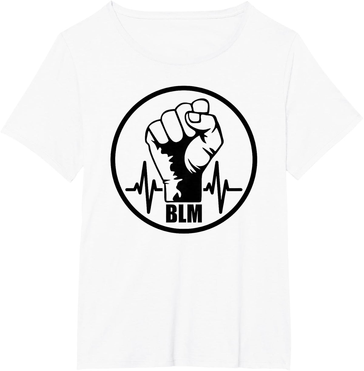 BLM Fist Black Lives Matter Protest T-Shirt - White