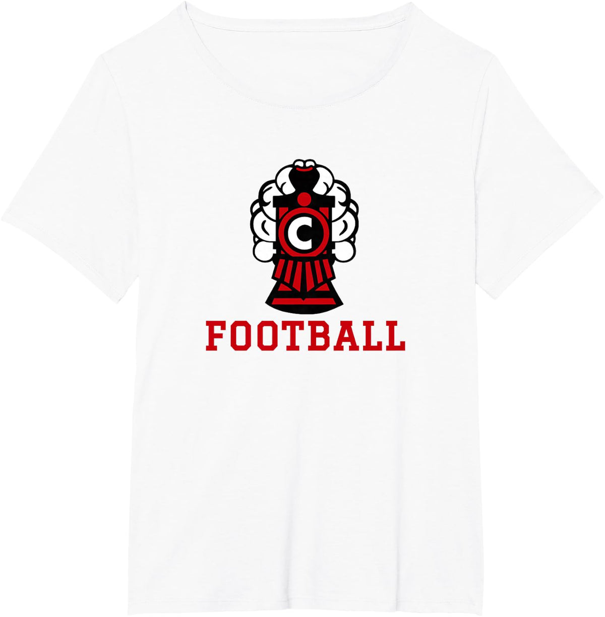 Carlin Railroaders Football T-Shirt - White
