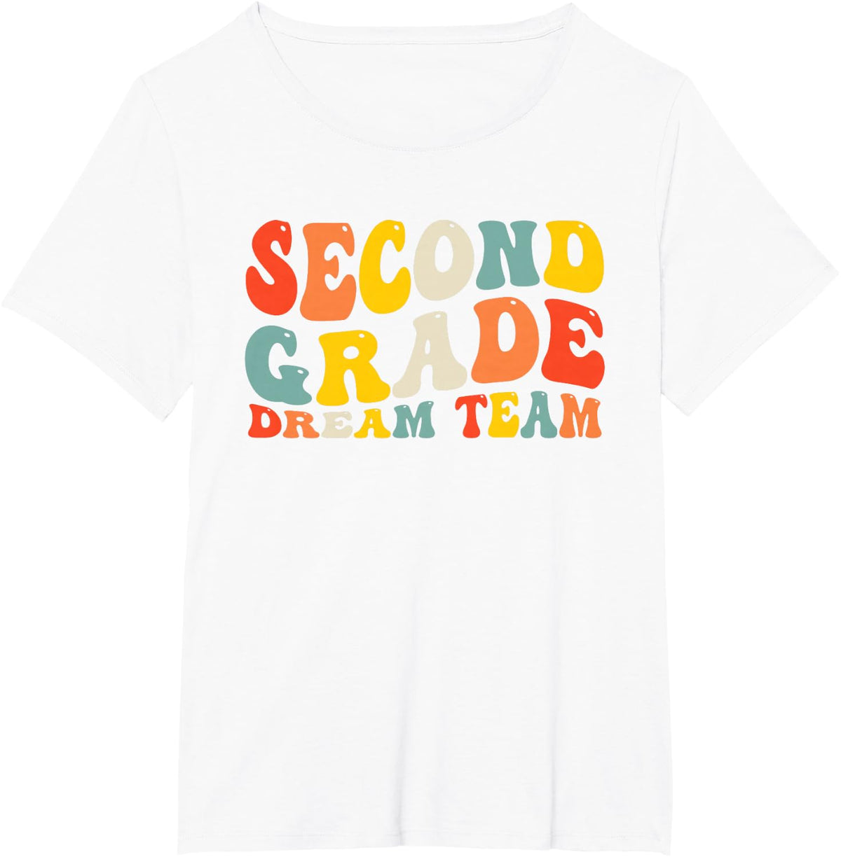 Back to School 2nd Grade Dream Team Teacher Kid Second Grade T-Shirt - White