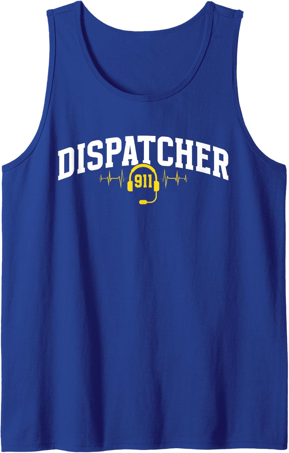 911 Dispatcher Best 911 Emergency Dispatcher 911 Operator Sleeveless Tank Top - Royal Blue