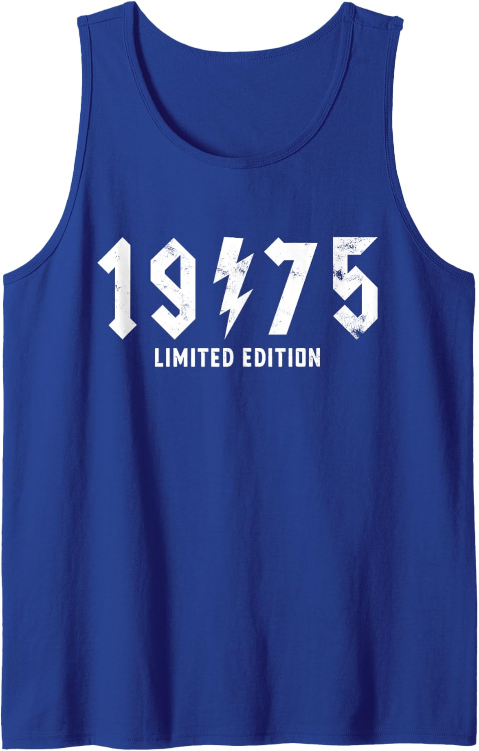 Vintage Legends 51th Birthday Rock Legendary 1975 Classic Sleeveless Tank Top - Royal Blue