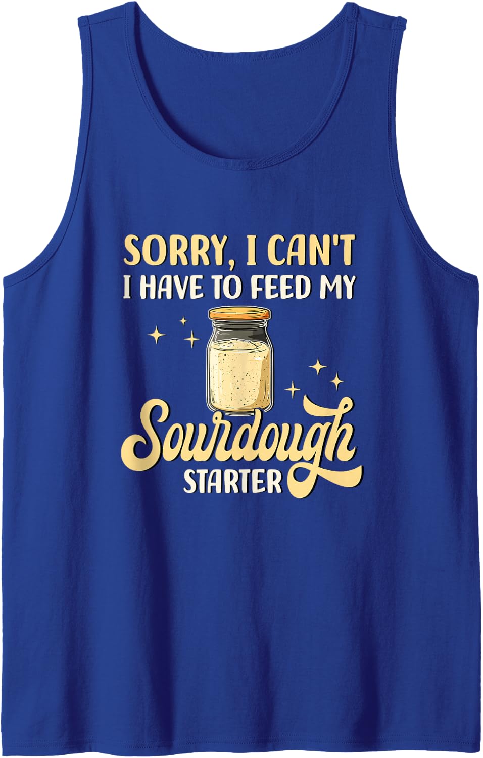 Sourdough Baking Tank Top - Royal Blue
