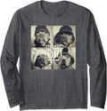 Straight Outta Rescue Pitbull T-Shirt Long Sleeve T-Shirt - Adult Unisex Dark Heather Grey