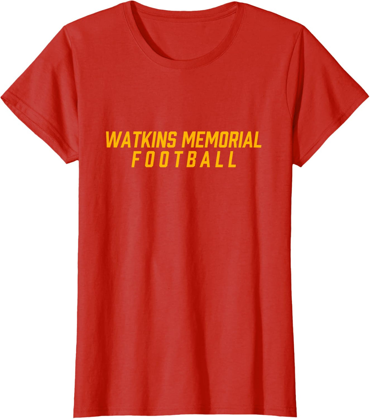 Watkins Memorial High School Football Team T-Shirt - Red