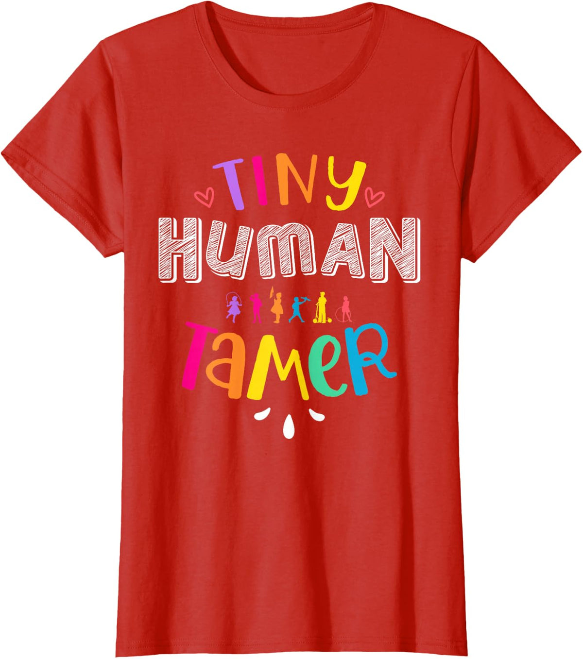 Tiny Human Tamer tiny humans Daycare Provider funny Daycare T-Shirt - Red