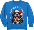 Bernese Mountain Dog Christmas Funny Bernese Navidad Berner Sweatshirt - Royal Blue