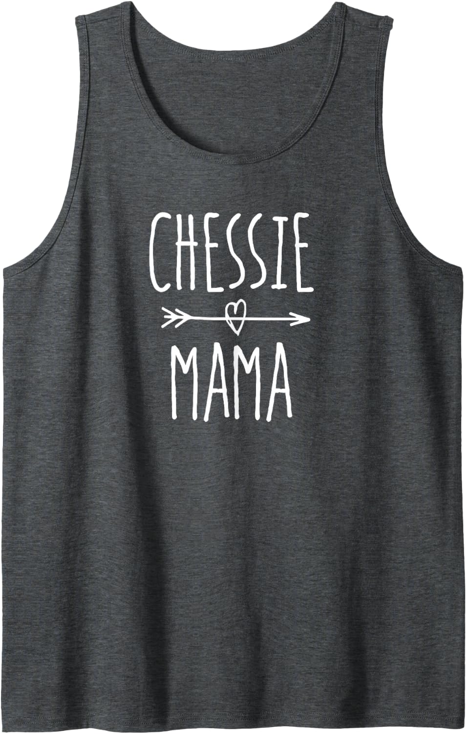 Chessie Mama Chesapeake Bay Retriever Dog Mom Tank Top - Dark Heather Grey