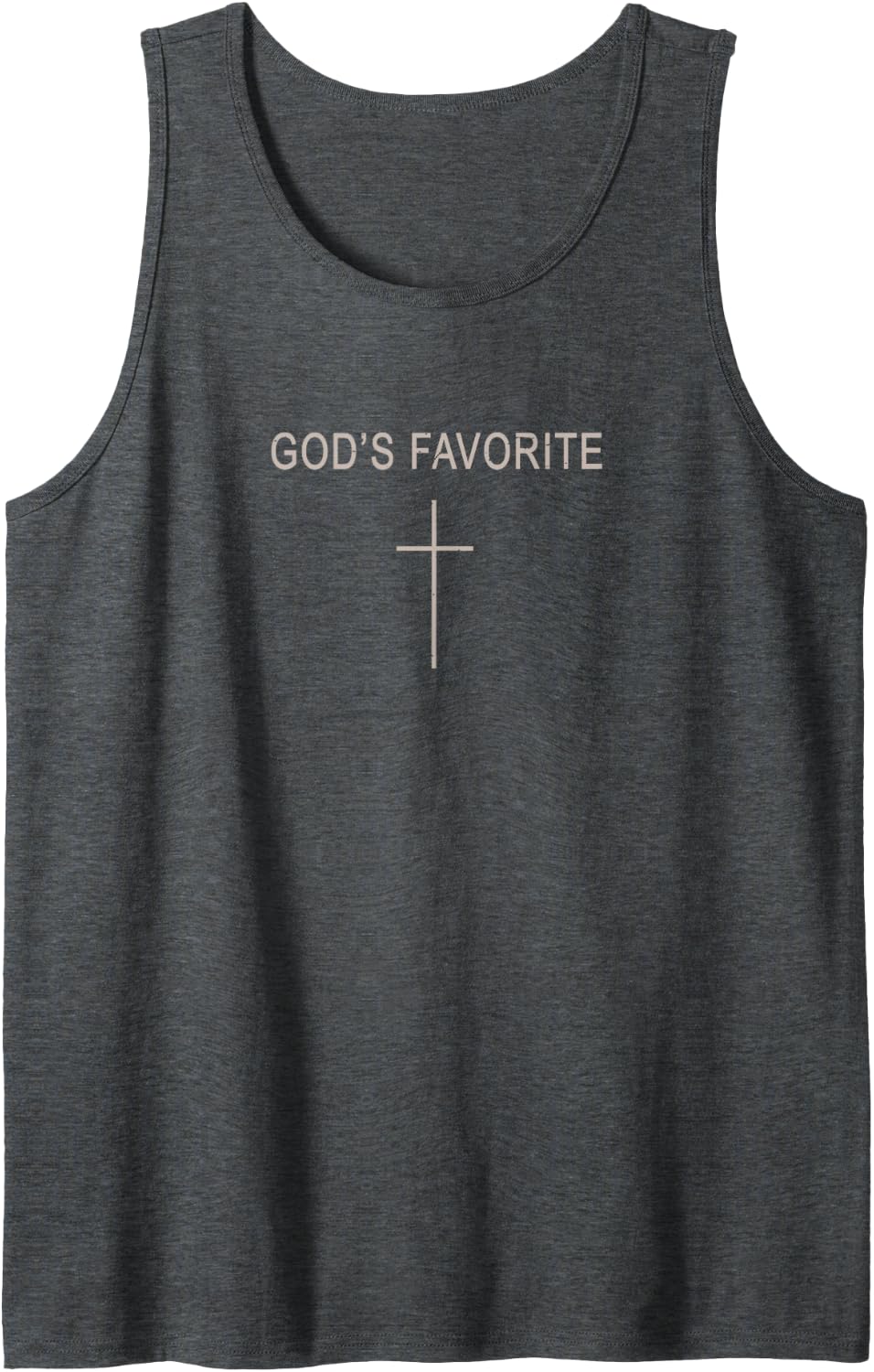 Men God's Favorite Christian Girl Women Son Brother Toddler Sleeveless Tank Top - Dark Heather Grey