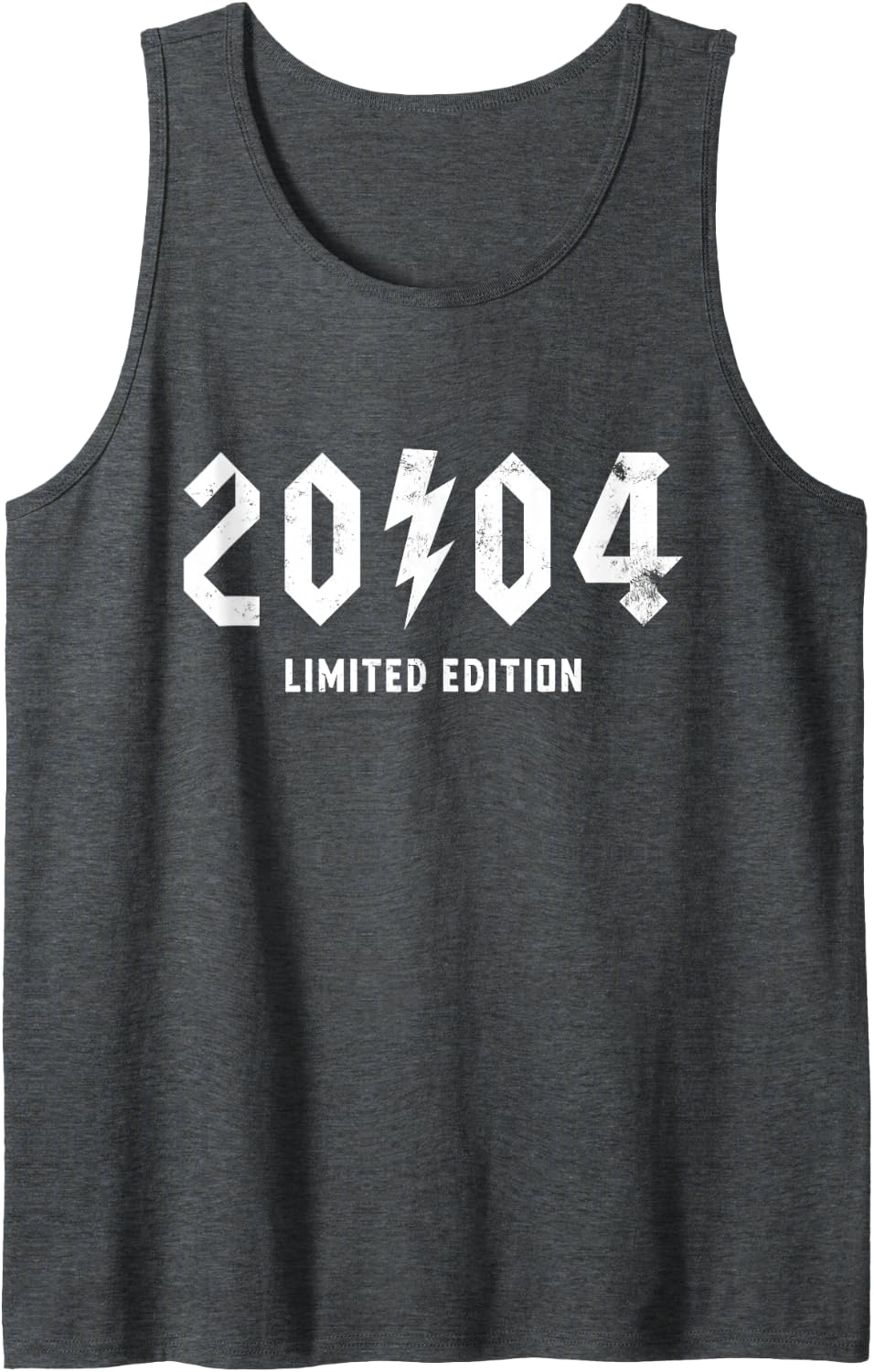 Vintage Legends 22th Birthday Rock Legendary 2004 Classic Sleeveless Tank Top - Dark Heather Grey