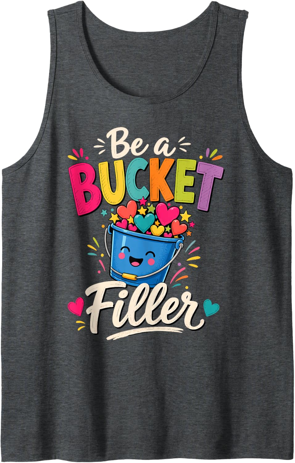School Counselor Student Encouragement Counseling Tank Top - Dark Heather Grey