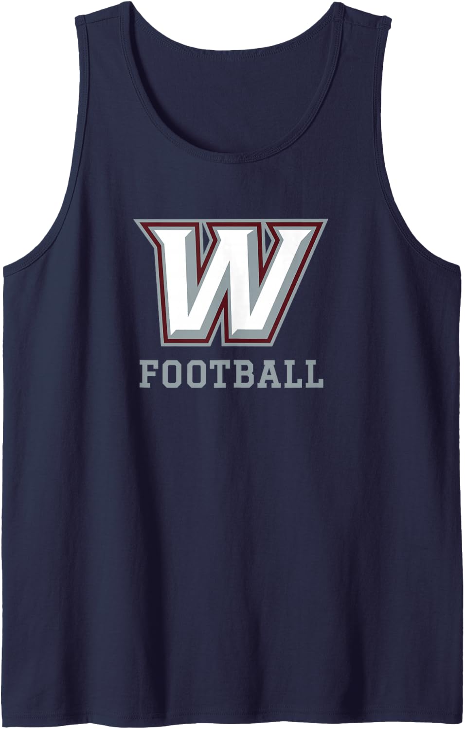 Waynoka Railroaders Football Sleeveless Tank Top - Navy Blue