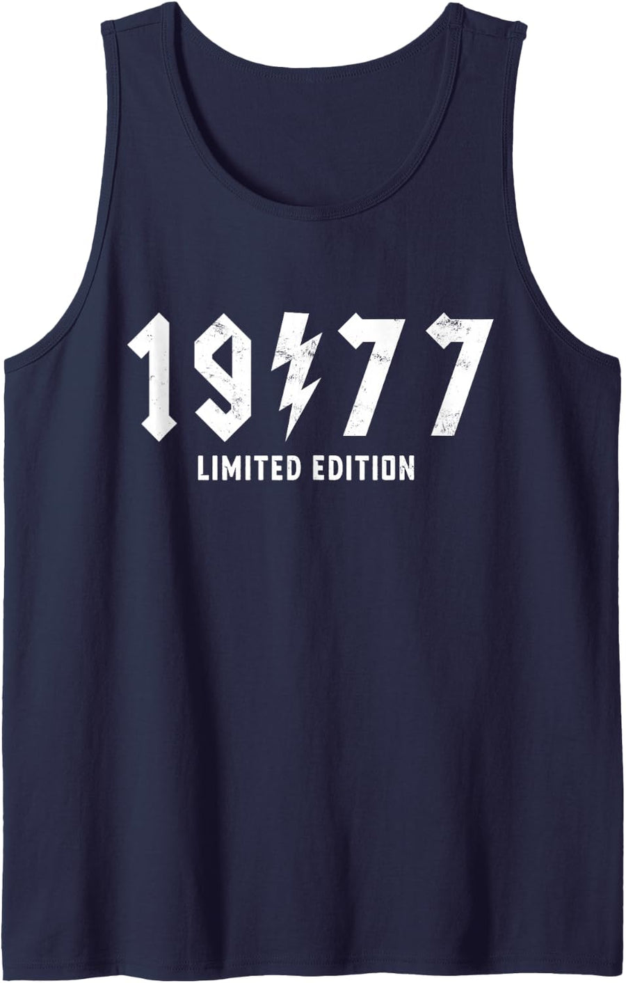 Vintage 1977 Live Legends 49th Birthday Party Gifts His Her Sleeveless Tank Top - Navy Blue