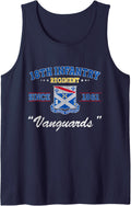18th Infantry Regiment Veteran Military Father Day Sleeveless Tank Top - Navy Blue