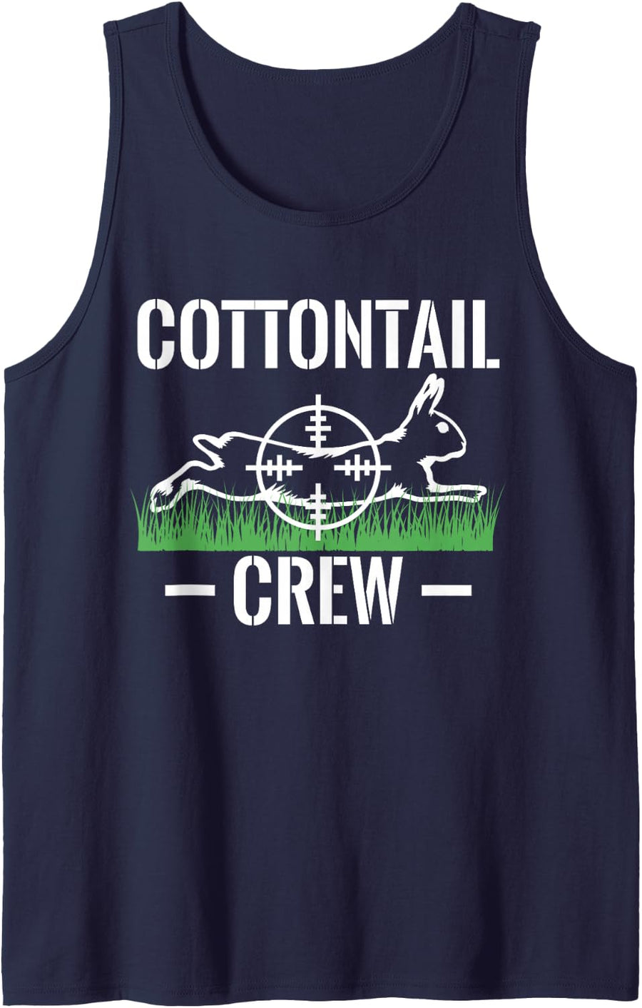 Cottontail Crew Rabbit Hunting Briar Patch Small Game Sleeveless Tank Top - Navy Blue