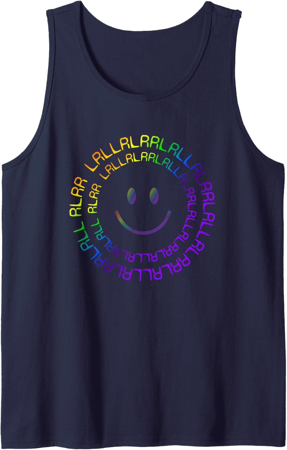 Paradiddle Drummer – RLRR LRLL Drum Rudiment Sleeveless Tank Top - Navy Blue