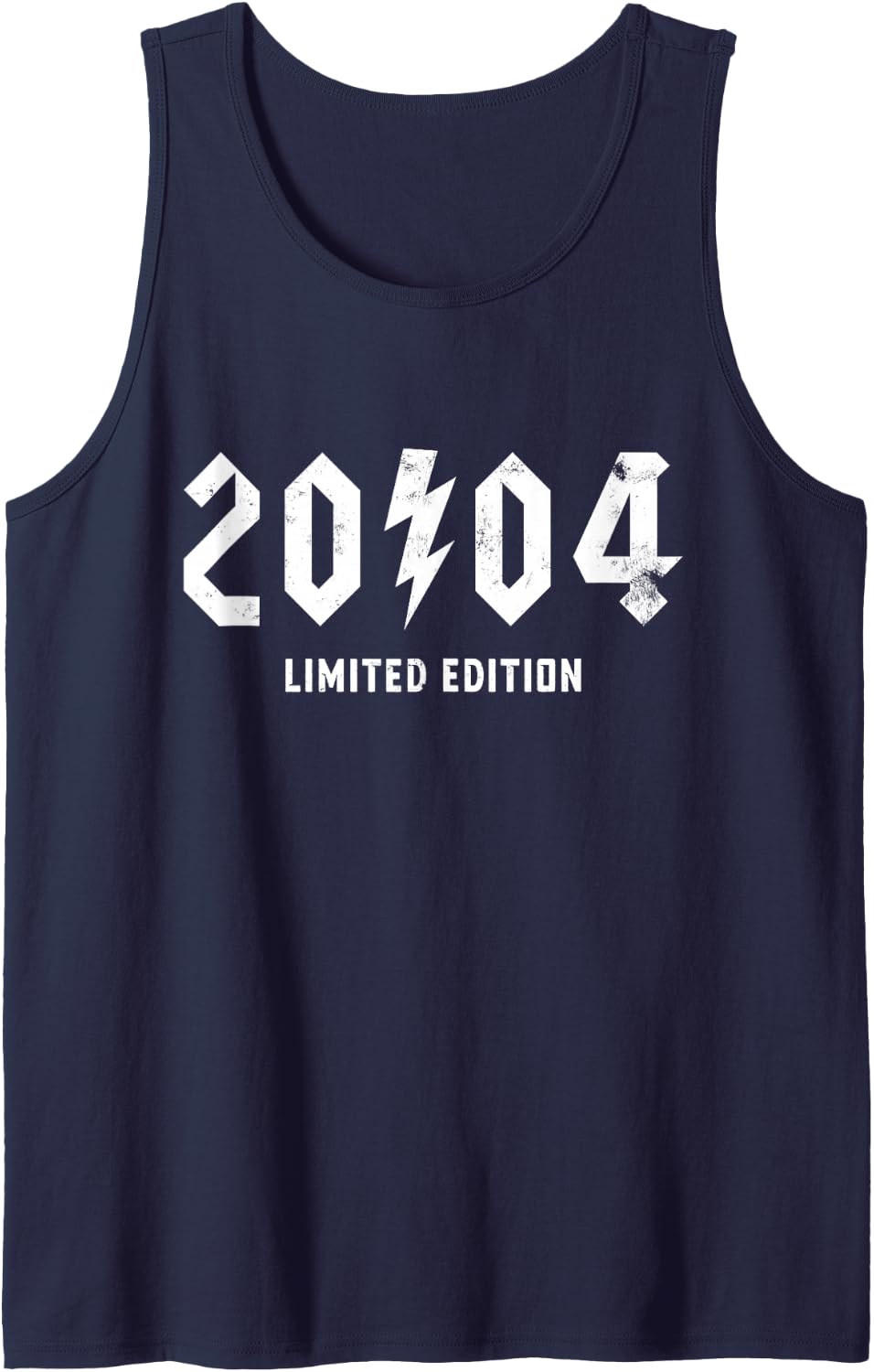 Vintage Legends 22th Birthday Rock Legendary 2004 Classic Sleeveless Tank Top - Navy Blue