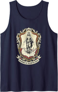 Patroness of The United States Immaculate Conception Sleeveless Tank Top - Navy Blue