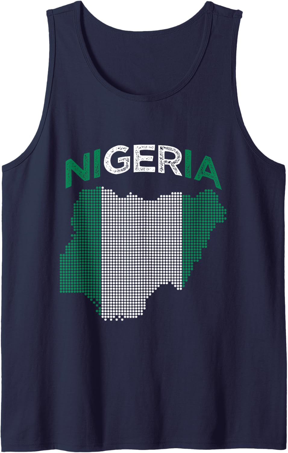 Nigeria Tank Top - Navy Blue