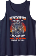 I'm Your Huckleberry You Tell 'em I'm Coming Tank Top - Navy Blue