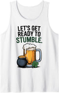 Ireland St Patrick's Day Beer Drinking Irish Beer Lovers Tank Top - White