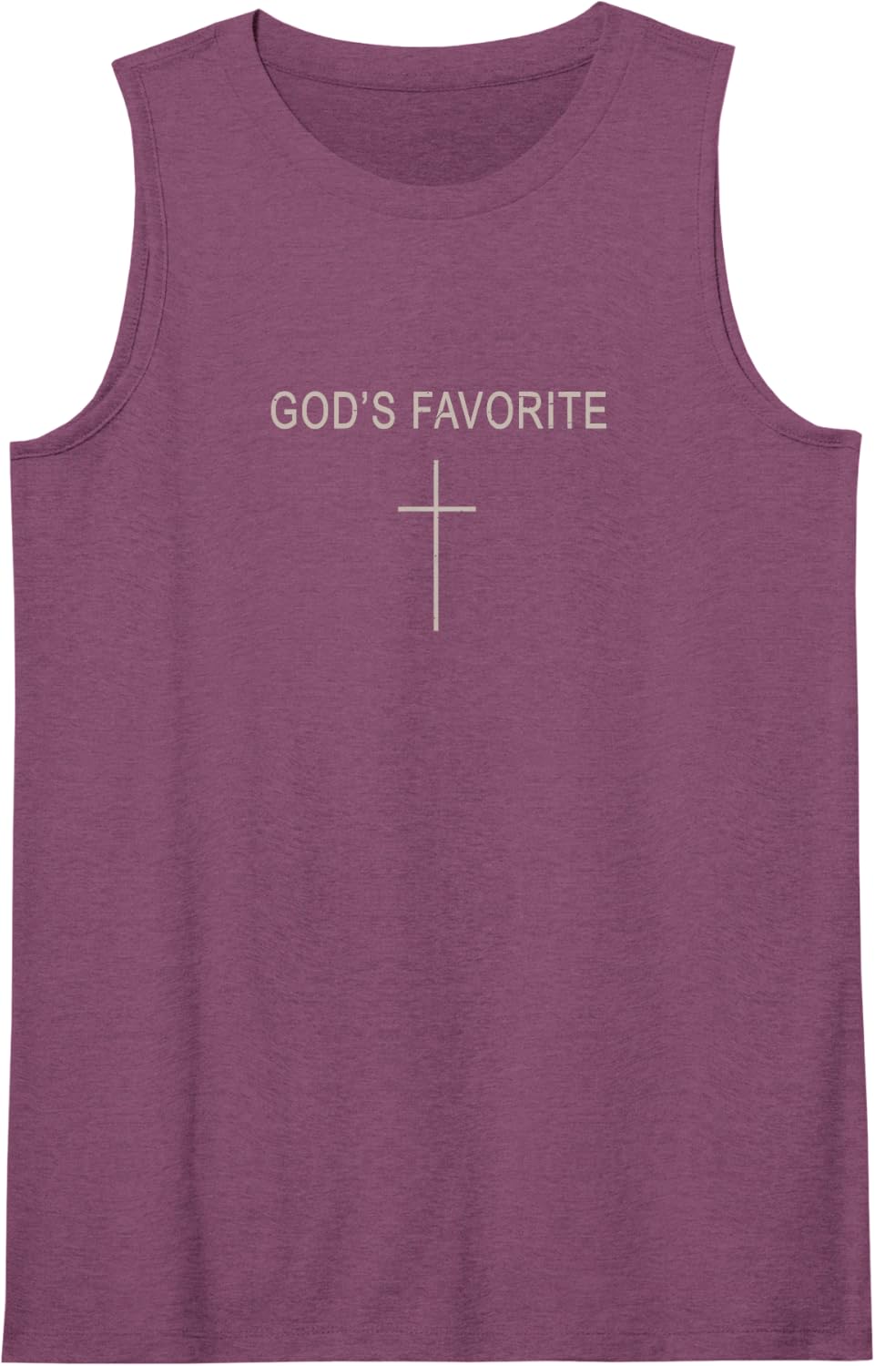 Men God's Favorite Christian Girl Women Son Brother Toddler Sleeveless Tank Top - Purple