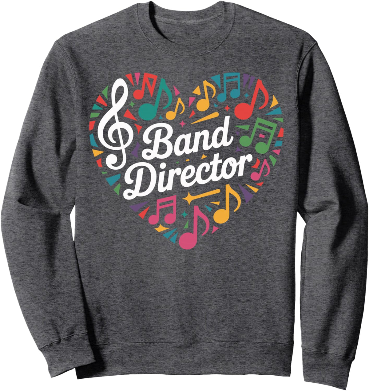 Band Director Sweatshirt - Adult Unisex Dark Heather Grey