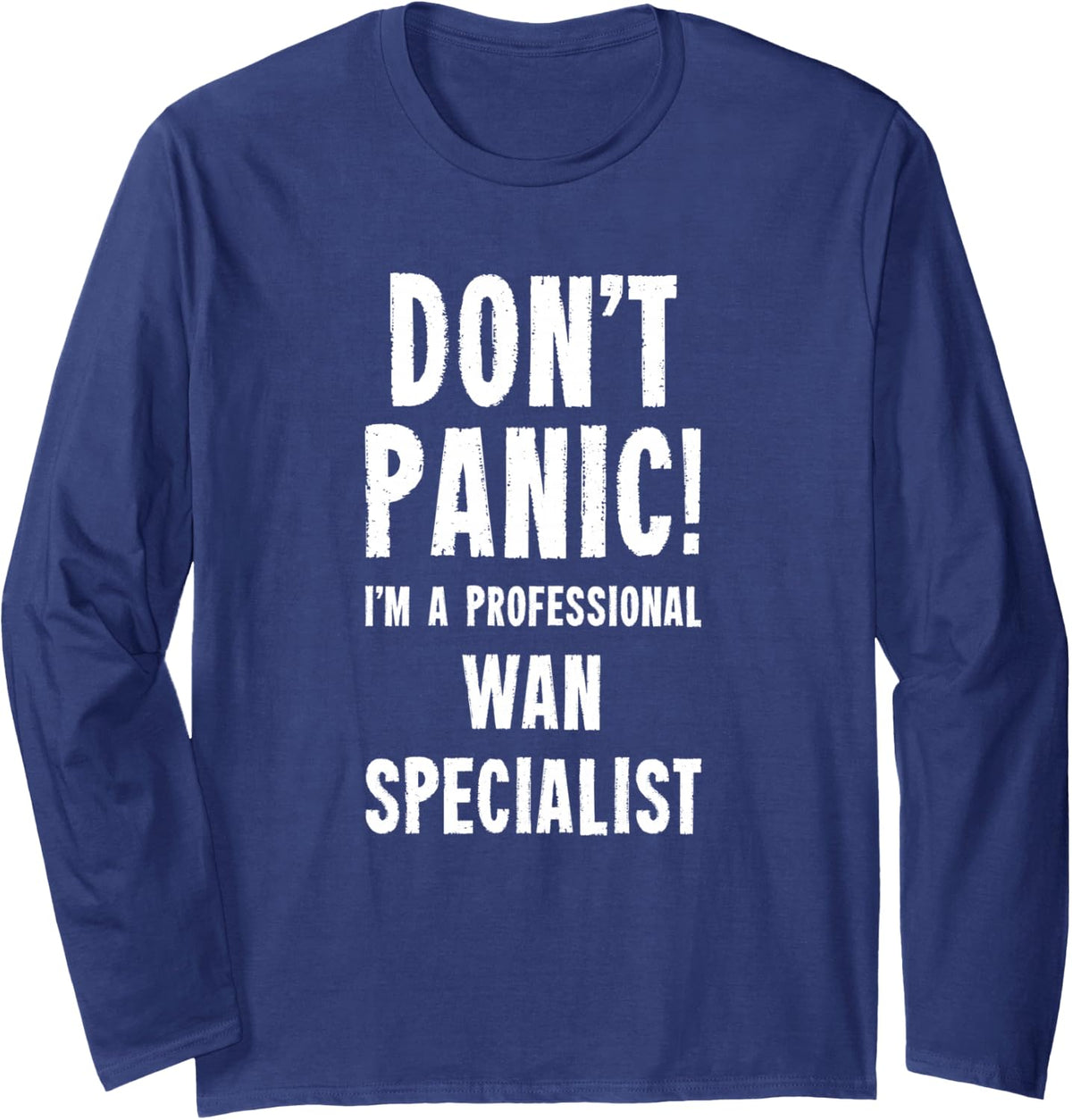 WAN Specialist Long Sleeve T-Shirt - Adult Unisex Navy Blue