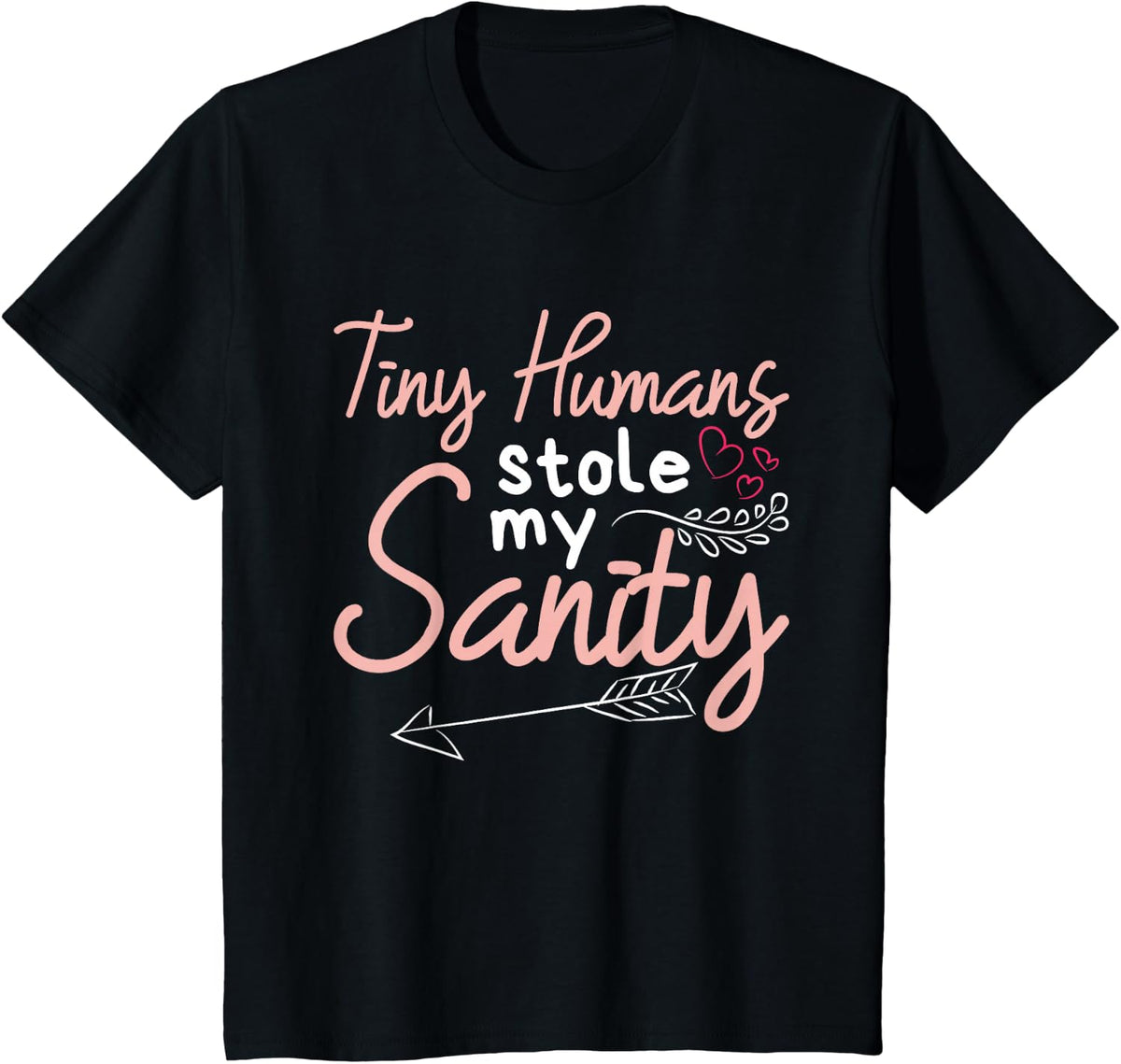 Childcare Provider Daycare Teacher Stole My Sanity Tee T-Shirt - Black