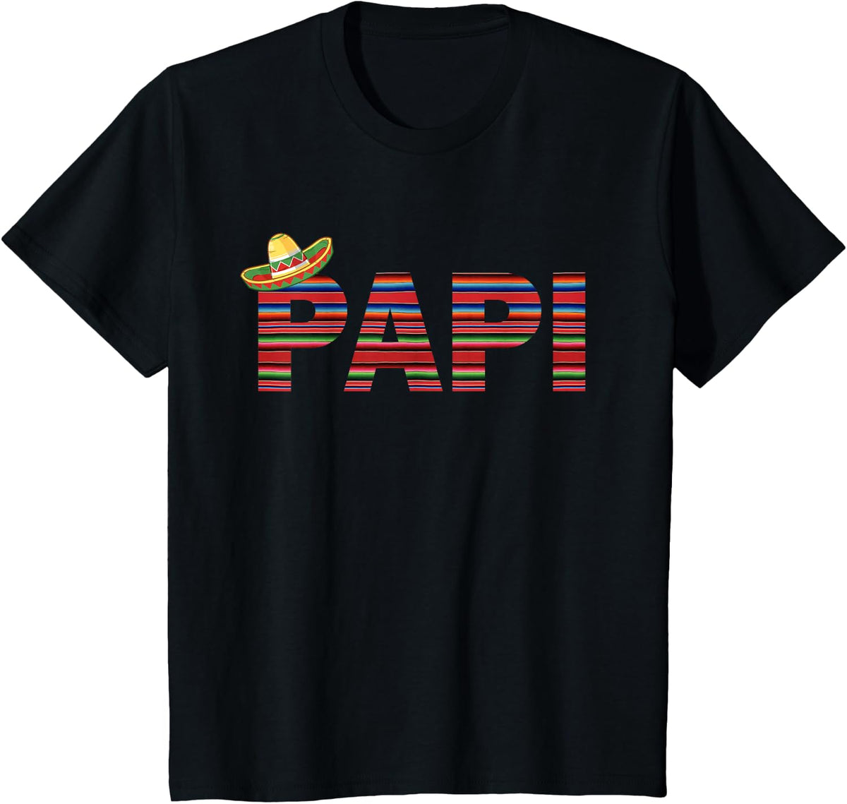 Papi Cinco de Mayo 5 De Mayo Mexican Fiesta for Men T-Shirt - Black