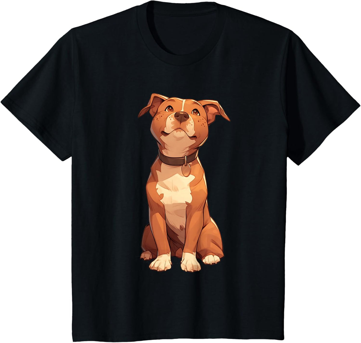 Pitbull Cartoon Dog Lover Pitty Puppy Owner Walker Trainer T-Shirt - Black
