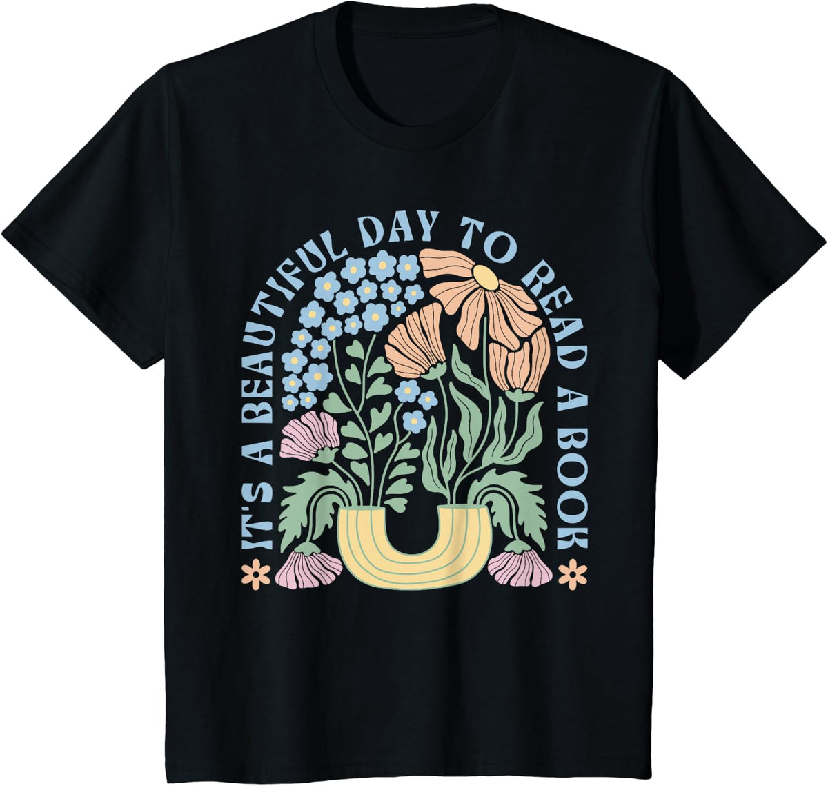 It's A Beautiful Day To Read A Book Librarian Book Lover T-Shirt - Black