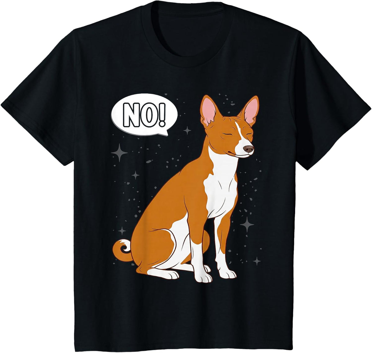 Stubborn Basenji Dog Owner T-Shirt - Black