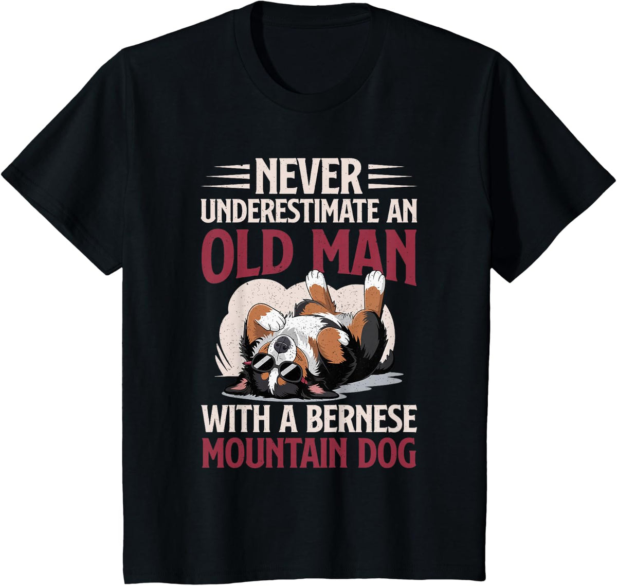 Bernese Mountain Dog Bernese Dog T-Shirt - Black