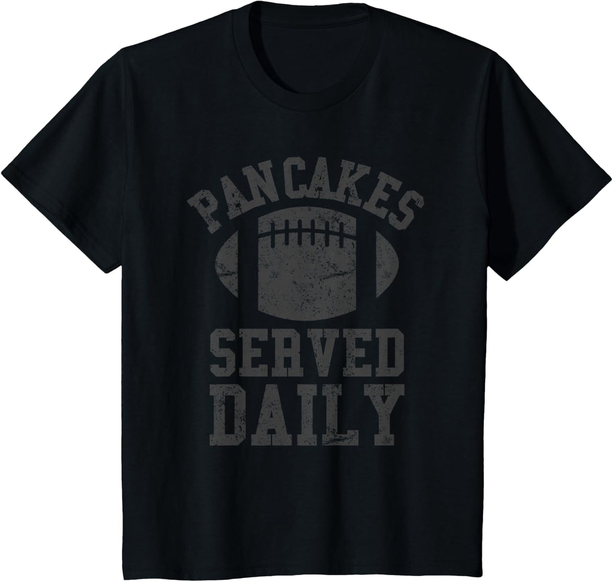 Football Offensive Lineman Pancakes Served Daily Men T-Shirt - Black