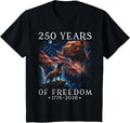 250th Anniversary USA Pitbull T-Shirt Tee for Men Women Dog Lovers July Fourth Celebration Shirts - Black