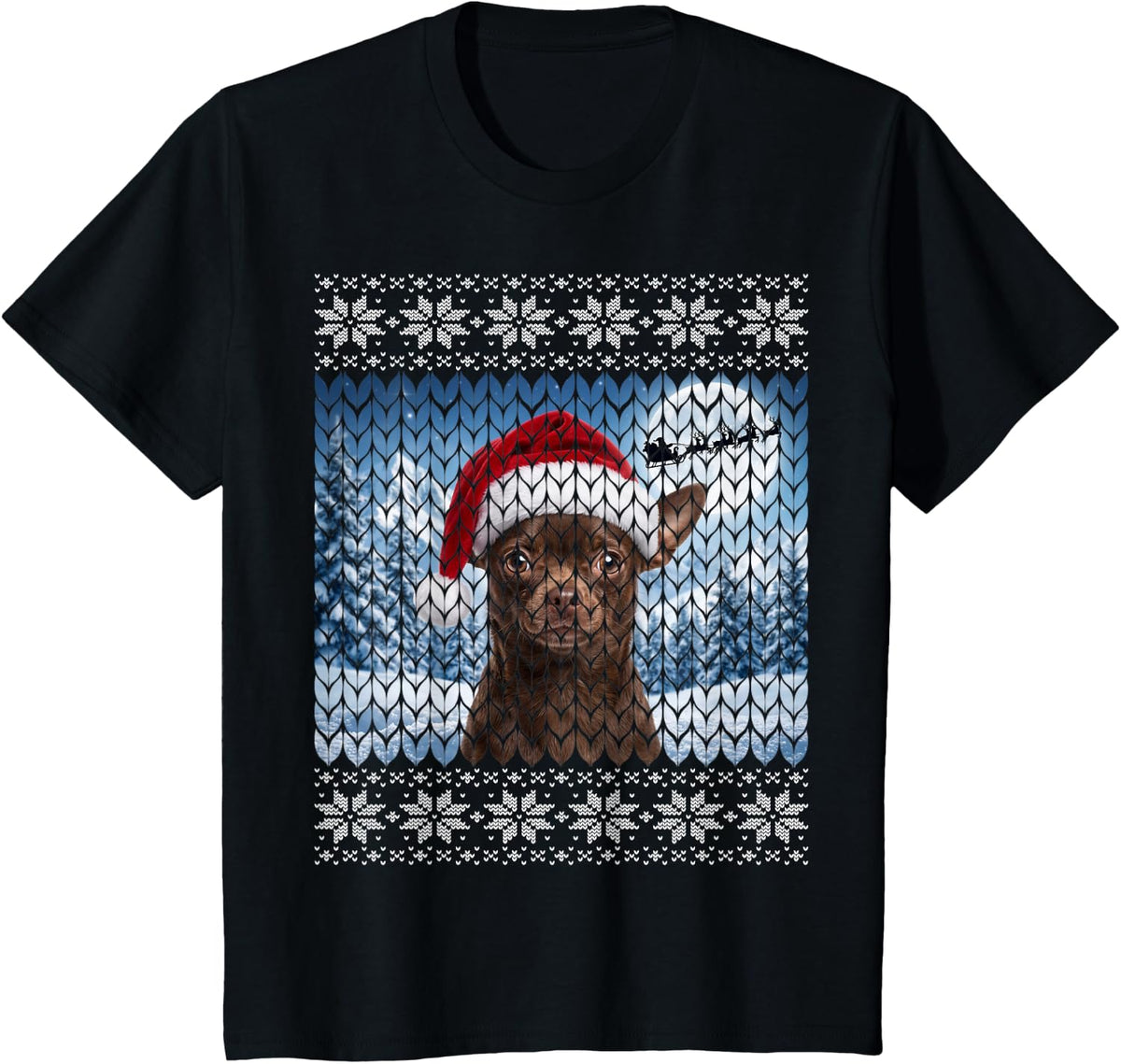 Chocolate Chihuahua Dog T-Shirt - Black