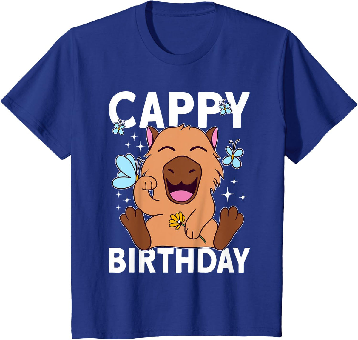 Cappy Birthday bday Capybara 10th Birthday Capybara T-Shirt - Royal Blue