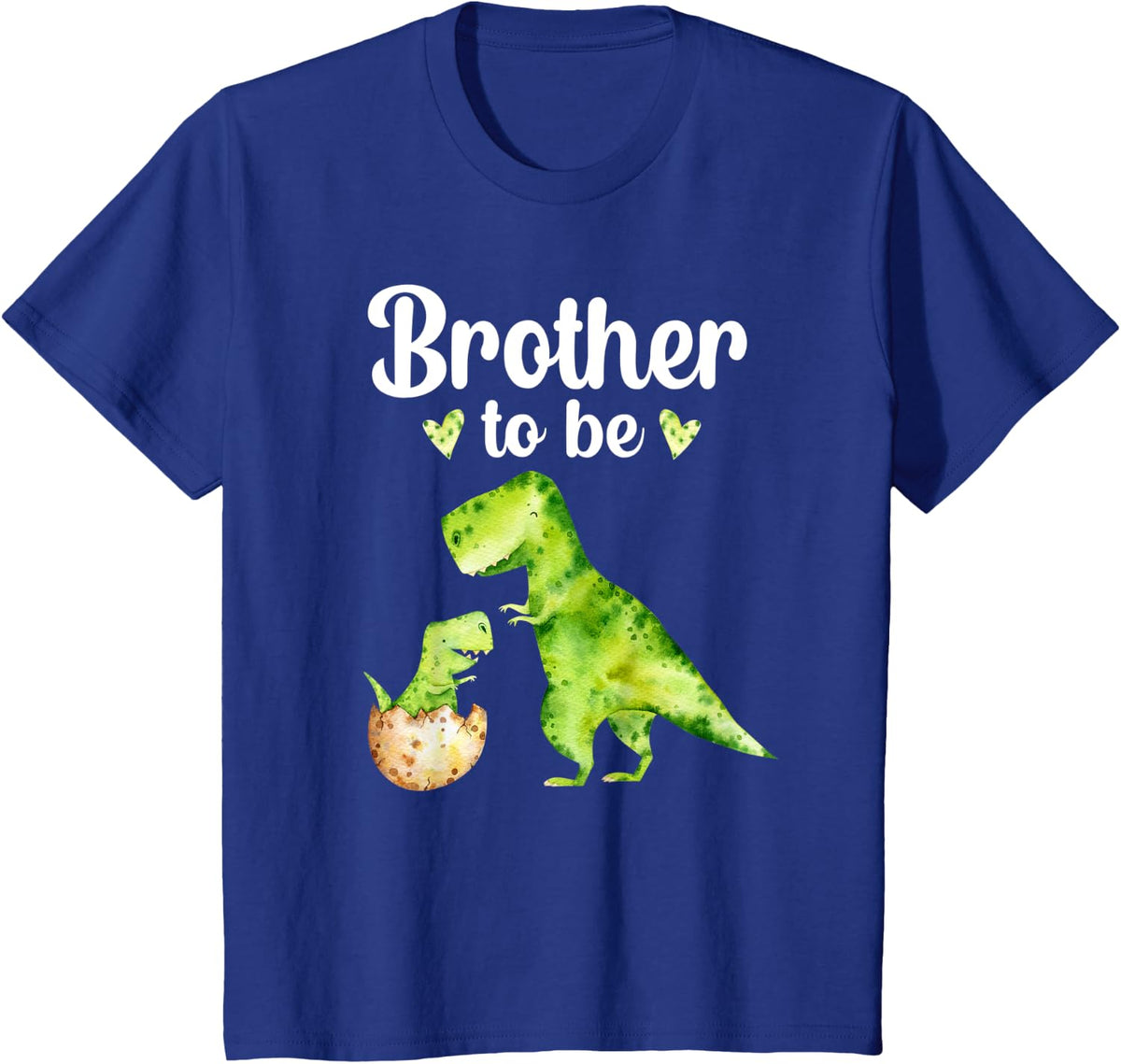 Brother To Be T-Rex Dinosaur Baby Shower T-Shirt - Royal Blue