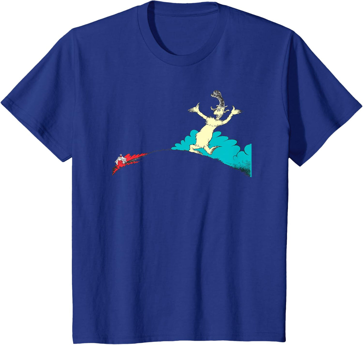 Dr. Seuss Green Eggs and Ham I Do Not Like Them In A House T-Shirt - Royal Blue