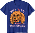Kids Goldendoodle Gift T-Shirt - Royal Blue