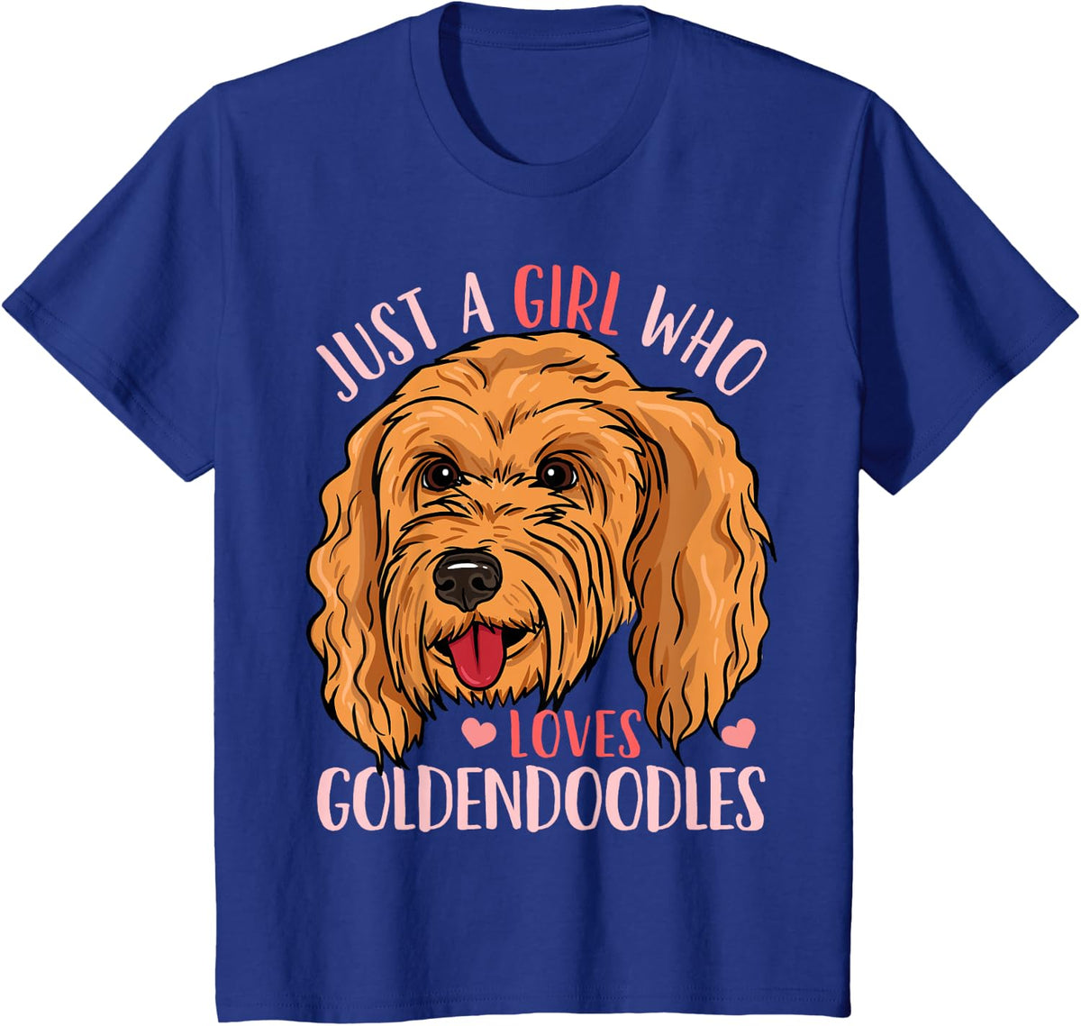Kids Goldendoodle Gift T-Shirt - Royal Blue