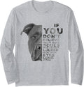 If You Don't Believe They Have Souls Puppy Pitbull Dog Art Long Sleeve T-Shirt - Adult Unisex Heather Grey