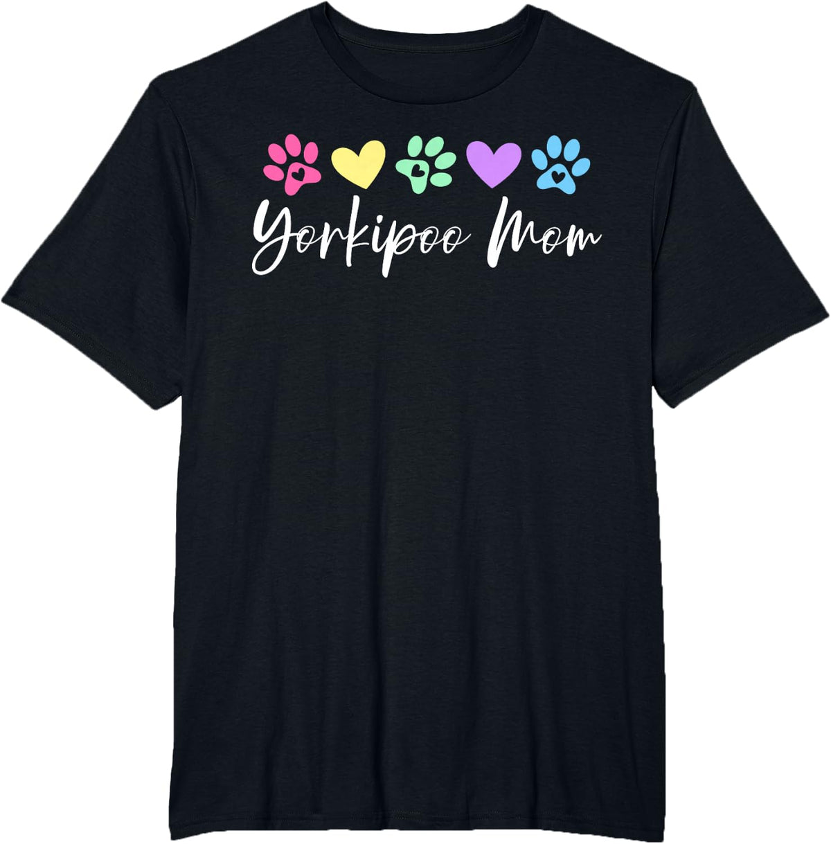 Yorkipoo Mom Yorkipoo Dog Owner T-Shirt - Black