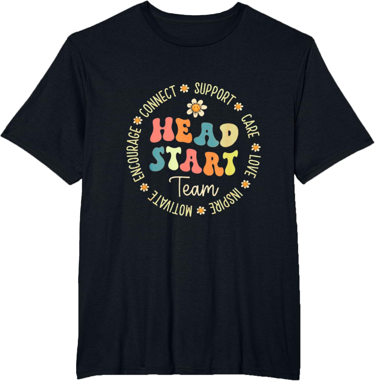 Back to School Teacher Shirt Head Start Team Homeschooling T-Shirt Tee - Black