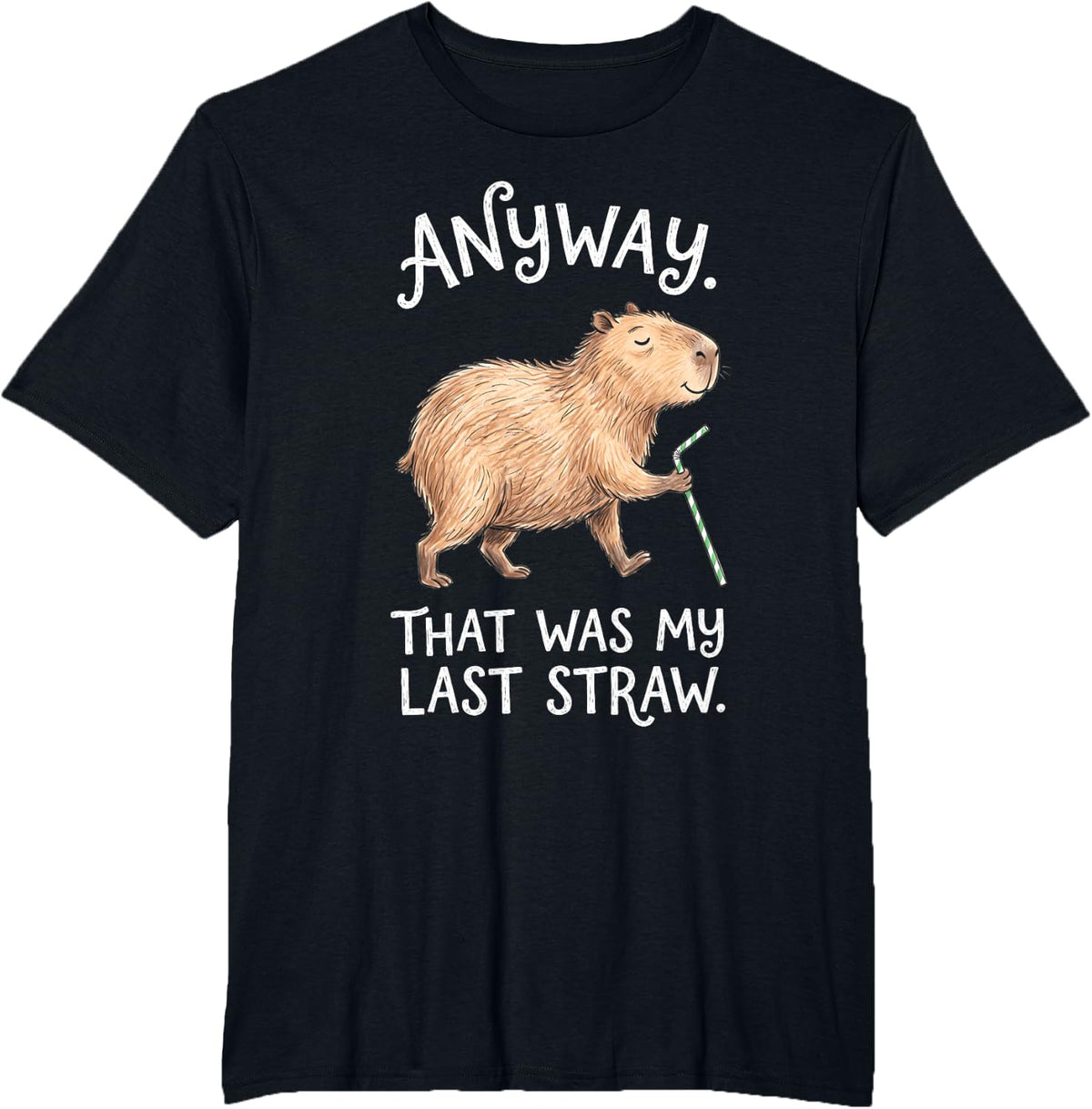 Anyway that was My Last Straw T-Shirt - Black